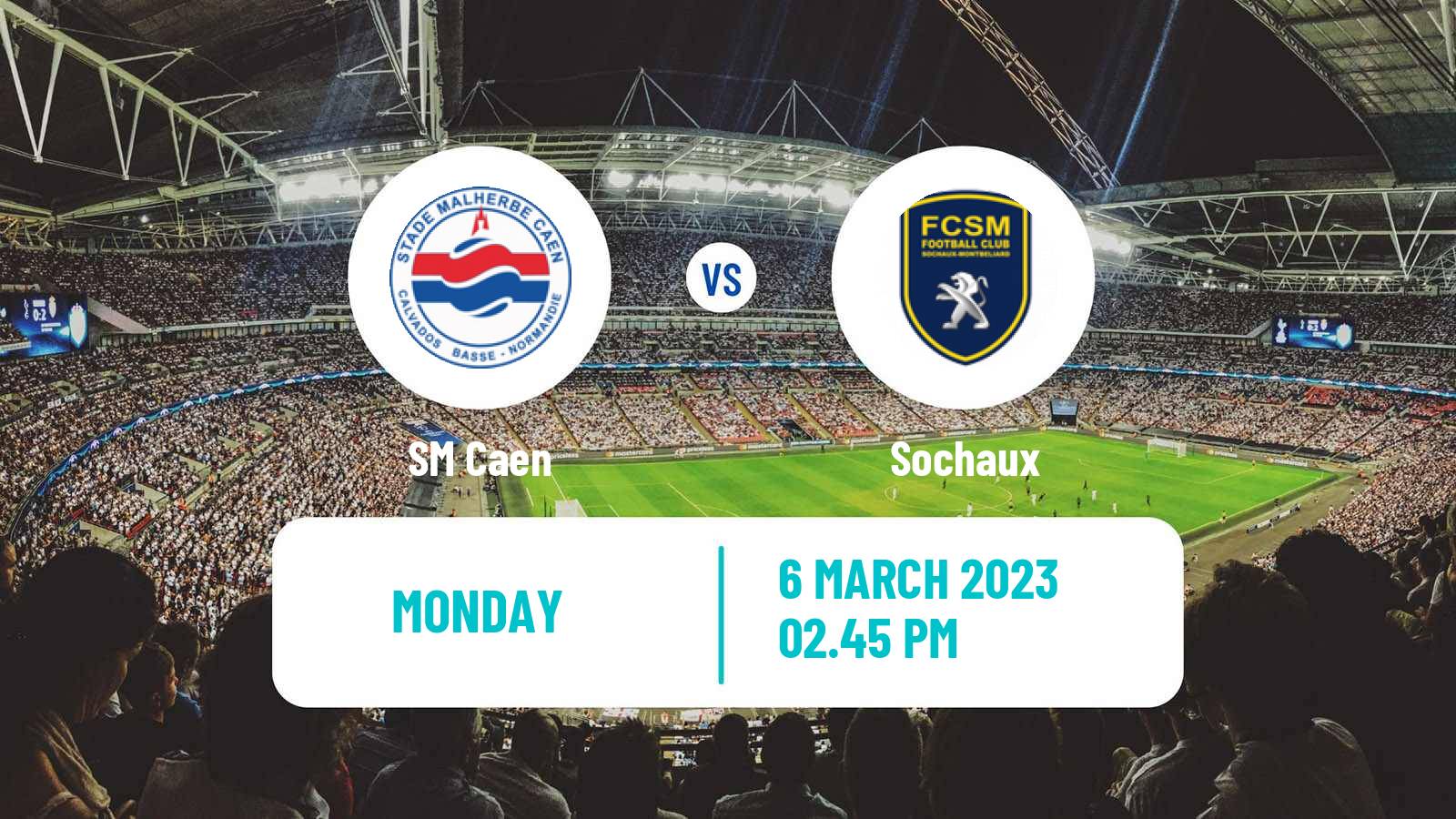 Soccer French Ligue 2 Caen - Sochaux