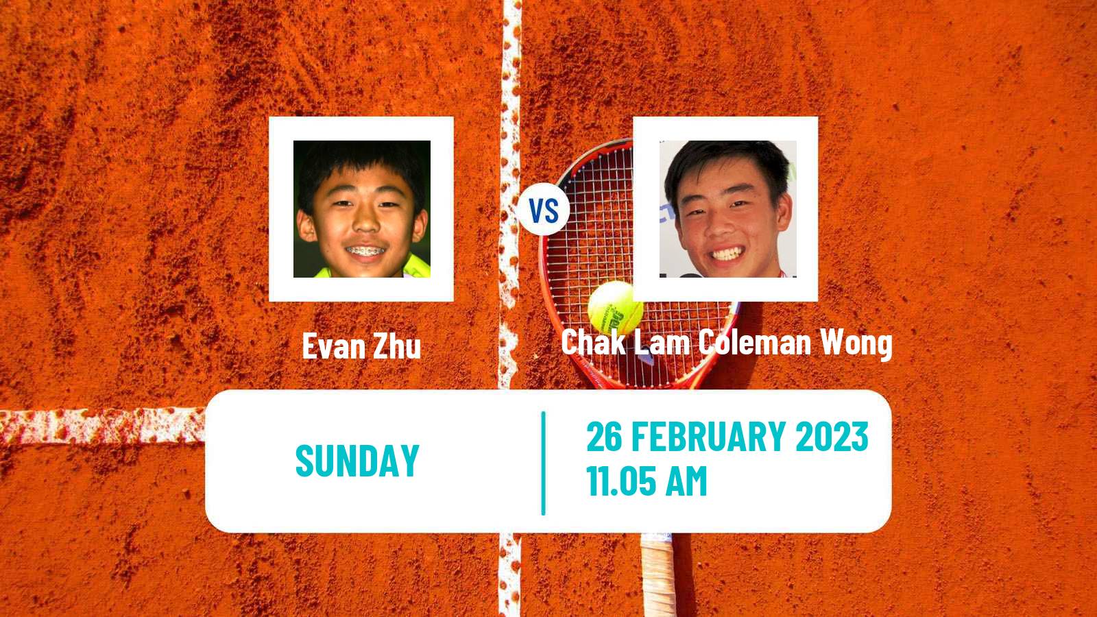 Tennis ATP Challenger Evan Zhu - Chak Lam Coleman Wong