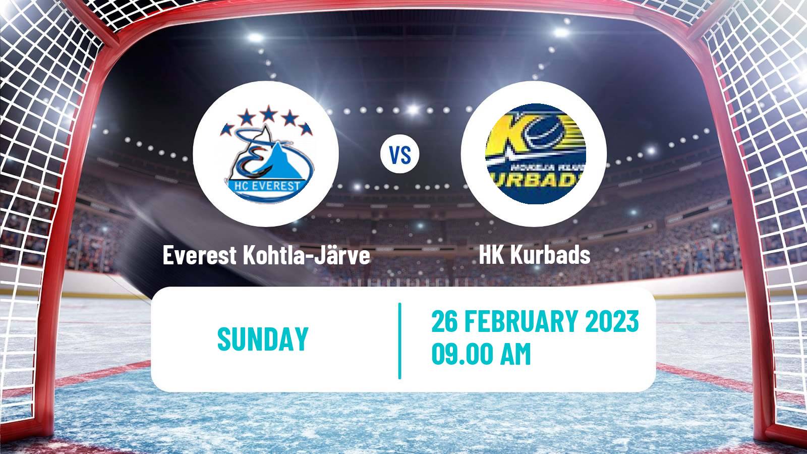 Hockey Estonian Hokiliiga Everest Kohtla-Järve - Kurbads