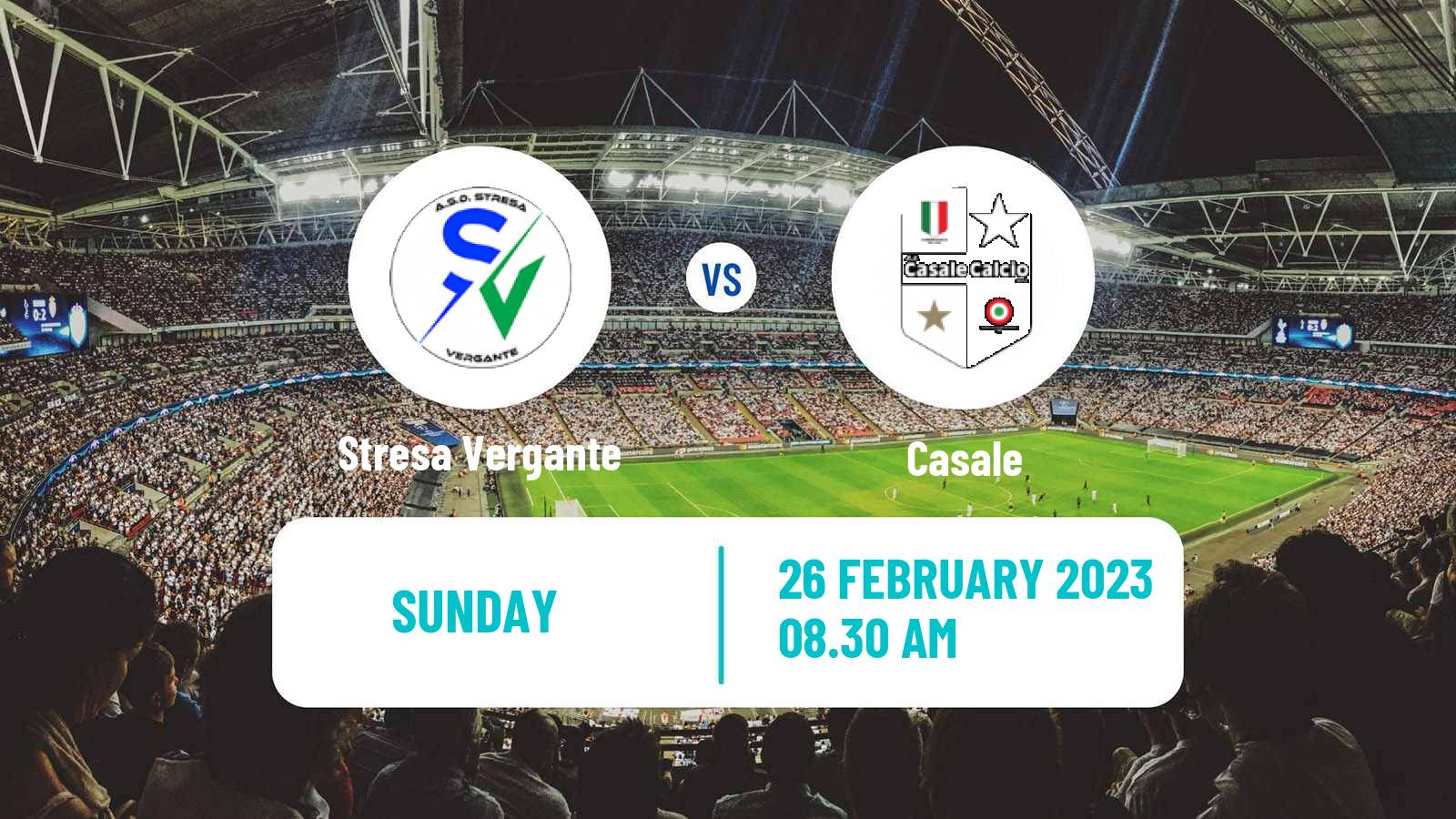 Soccer Italian Serie D - Group A Stresa Vergante - Casale