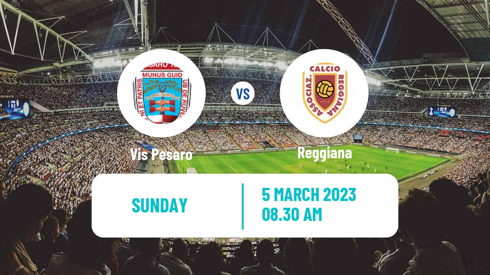 Soccer Italian Serie C Group B Vis Pesaro - Reggiana