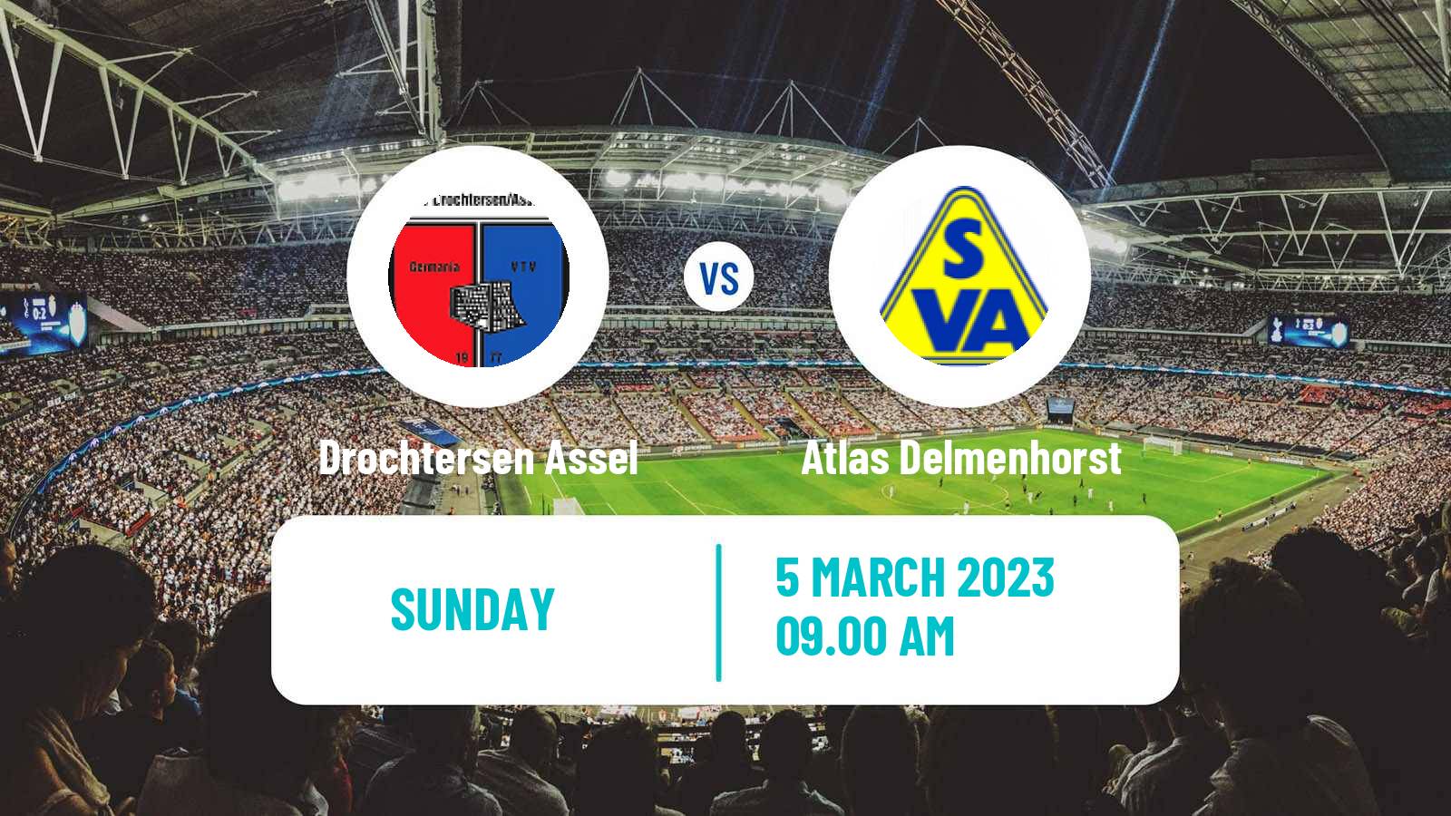Soccer German Regionalliga North Drochtersen Assel - Atlas Delmenhorst