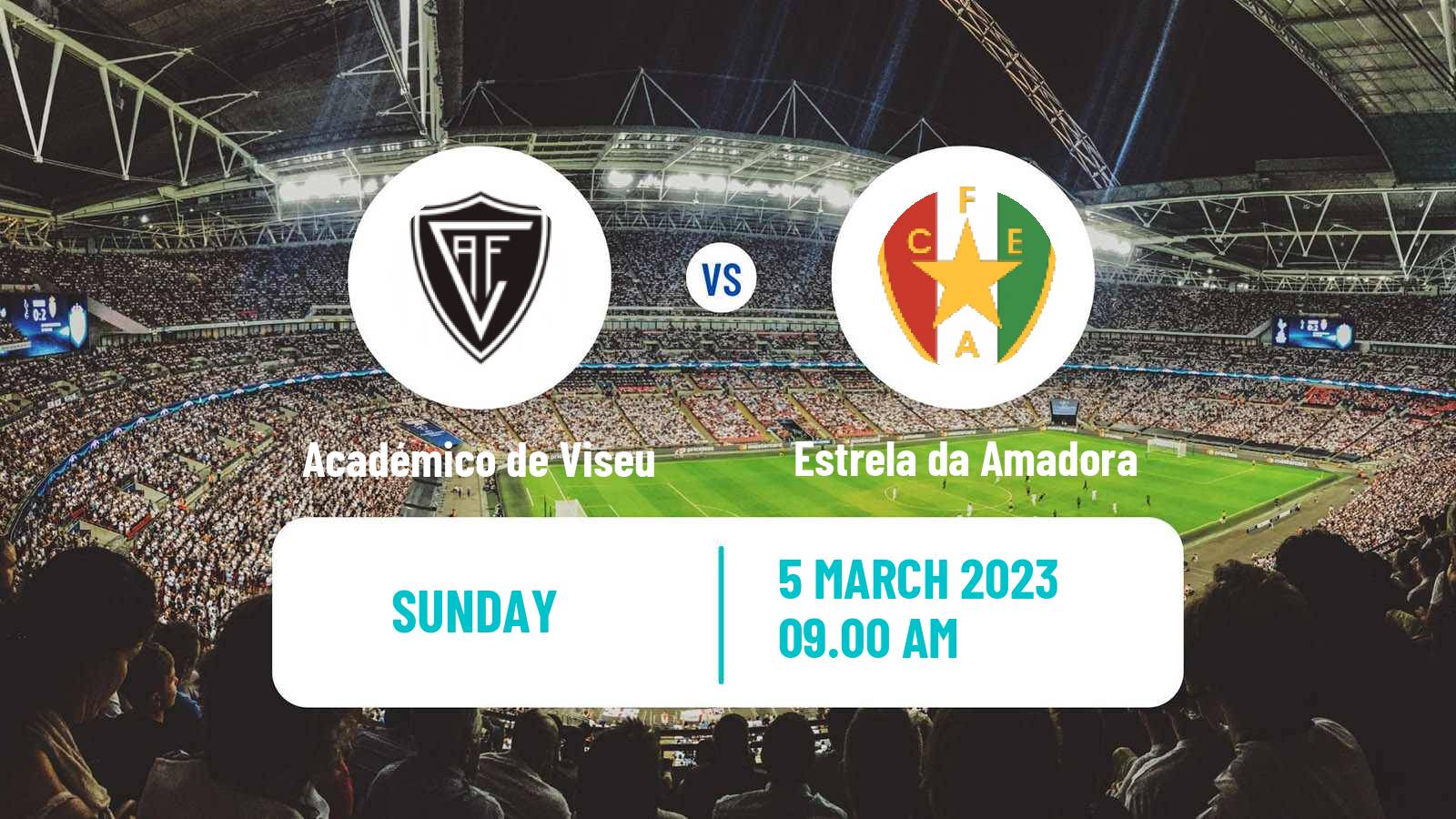 Soccer Portuguese Liga 2 Académico de Viseu - Estrela da Amadora