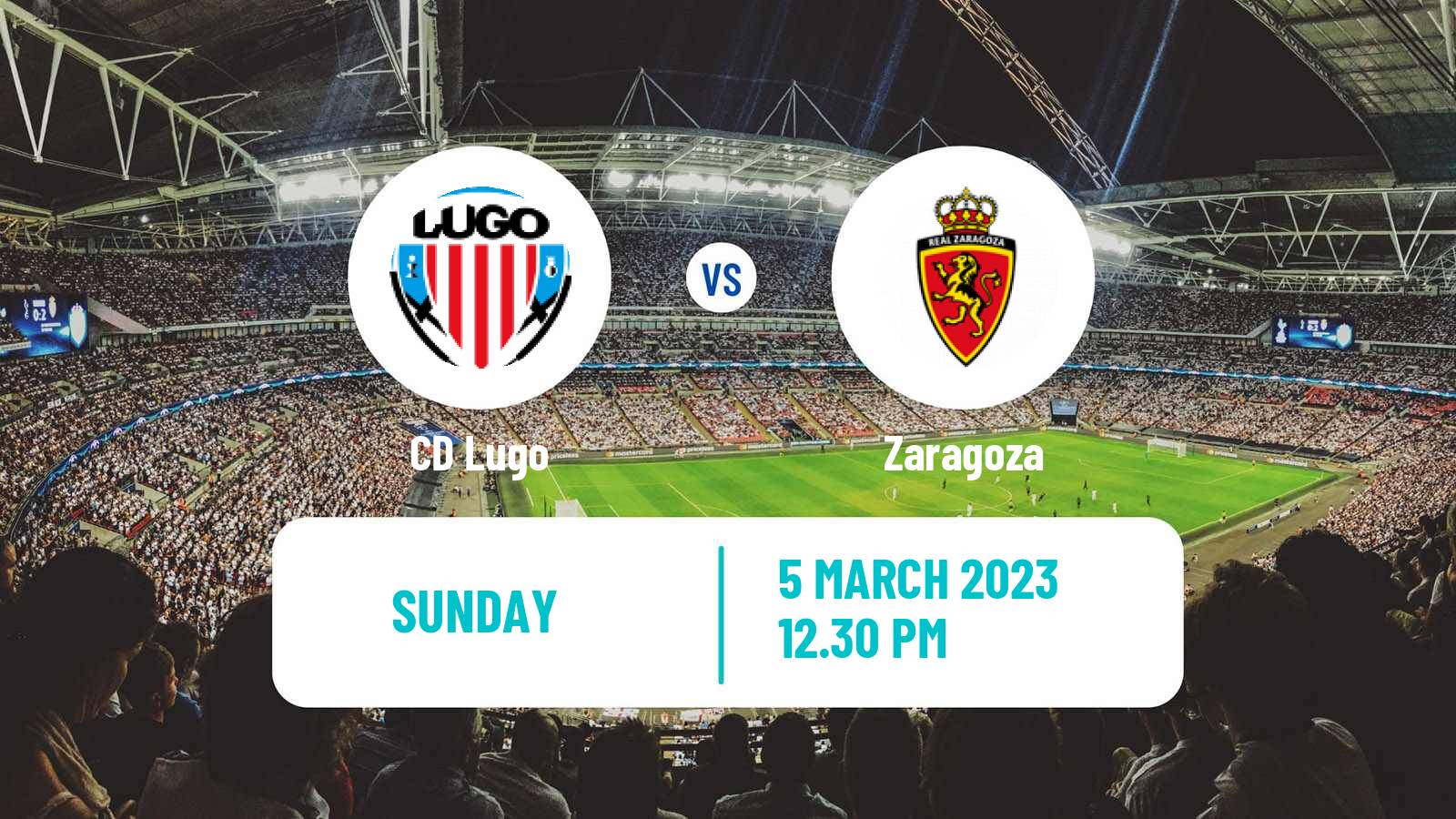 Soccer Spanish LaLiga2 Lugo - Zaragoza