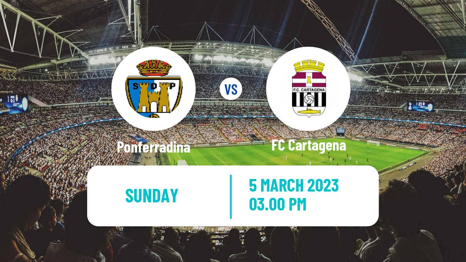 Soccer Spanish LaLiga2 Ponferradina - Cartagena