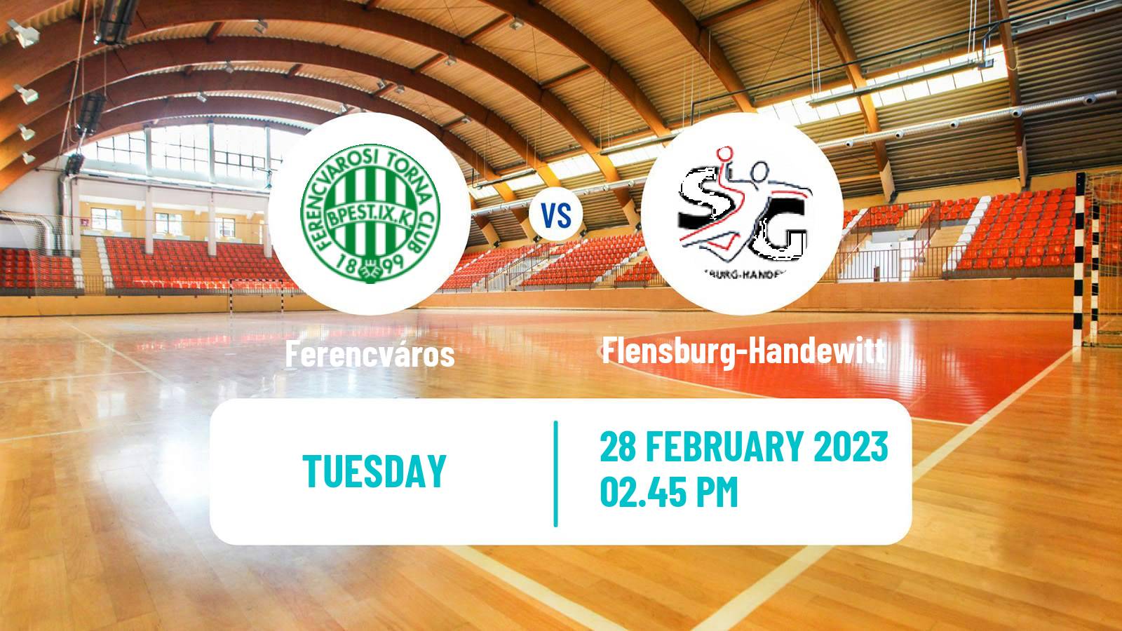 Handball EHF European League Ferencváros - Flensburg-Handewitt