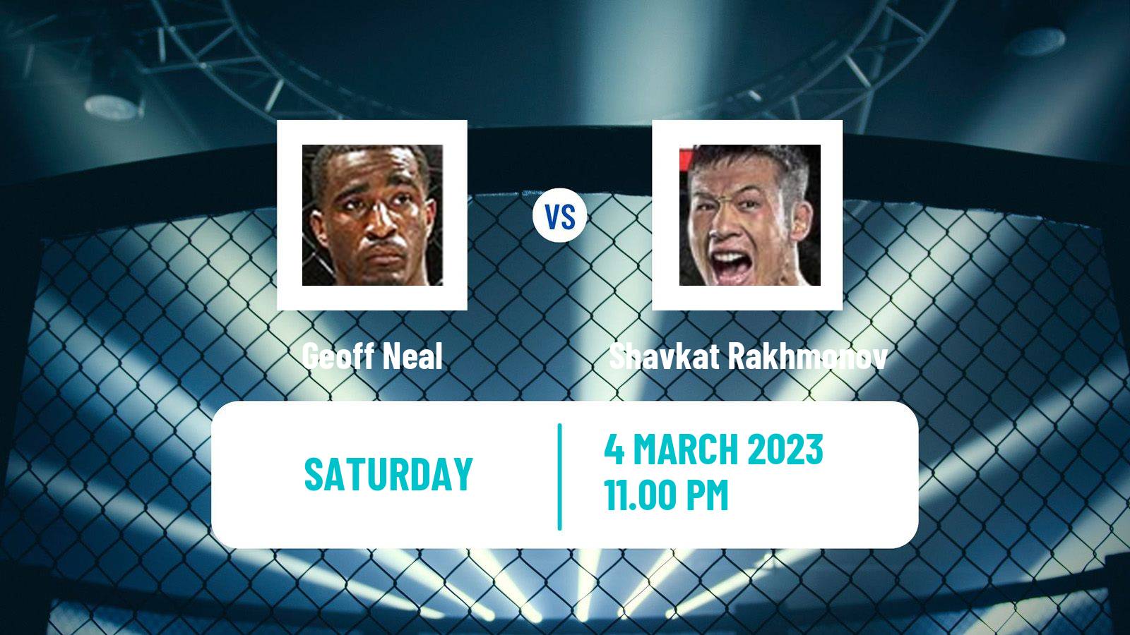 MMA MMA Geoff Neal - Shavkat Rakhmonov