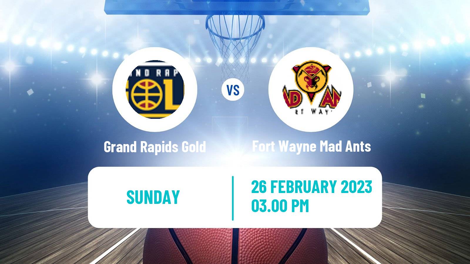 Basketball NBA G-League Grand Rapids Gold - Fort Wayne Mad Ants