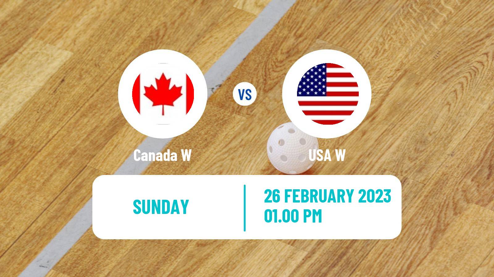 Floorball World Championship Floorball Women Canada W - USA W