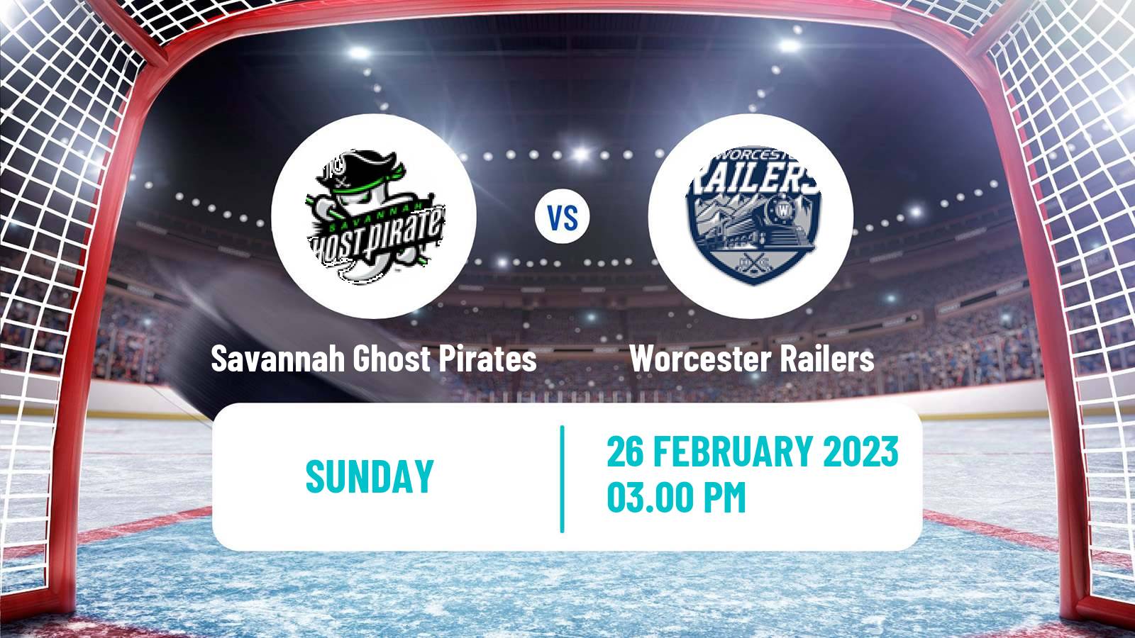 Hockey ECHL Savannah Ghost Pirates - Worcester Railers