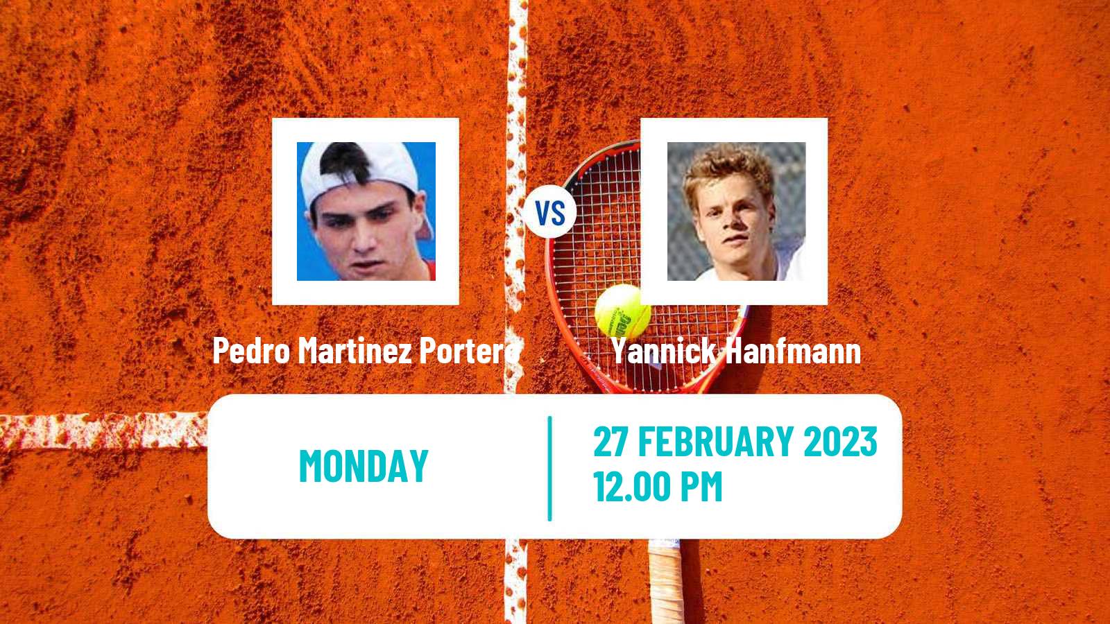 Tennis ATP Santiago Pedro Martinez Portero - Yannick Hanfmann