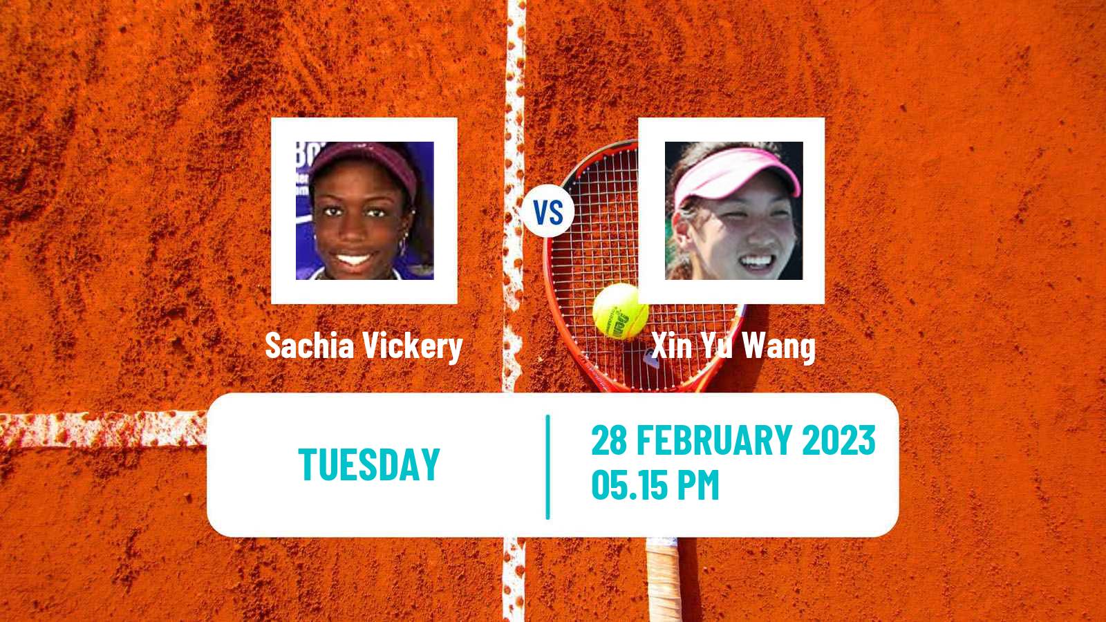 Tennis WTA Monterrey Sachia Vickery - Xin Yu Wang