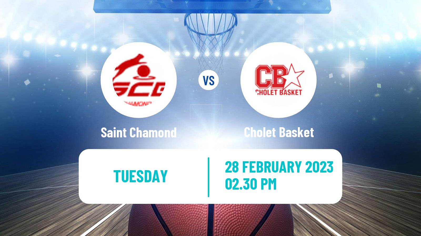 Basketball French Cup Basketball Saint Chamond - Cholet Basket