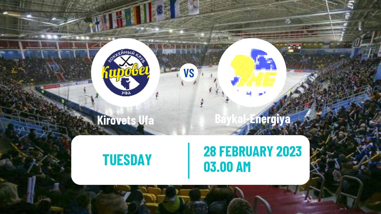 Bandy Russian Super League Bandy Kirovets Ufa - Baykal-Energiya