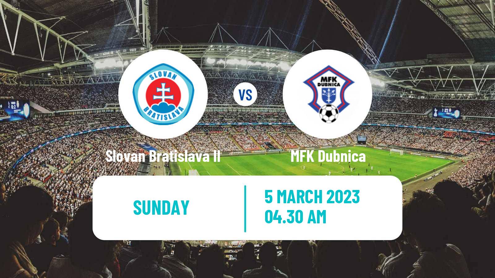 Soccer Slovak 2 Liga Slovan Bratislava II - Dubnica