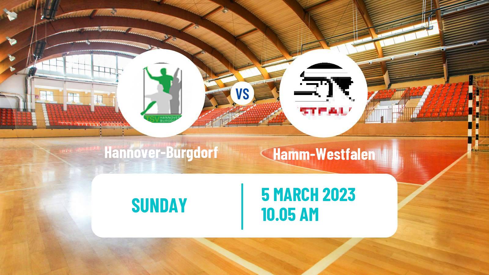 Handball German Bundesliga Handball Hannover-Burgdorf - Hamm-Westfalen