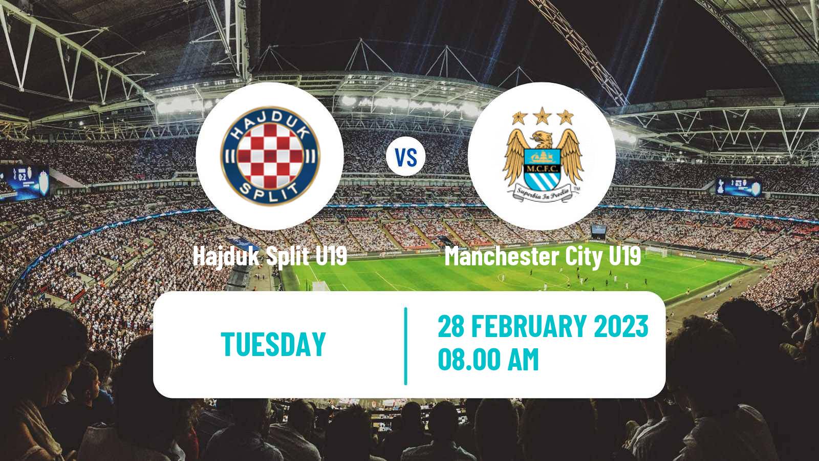 Soccer UEFA Youth League Hajduk Split U19 - Manchester City U19