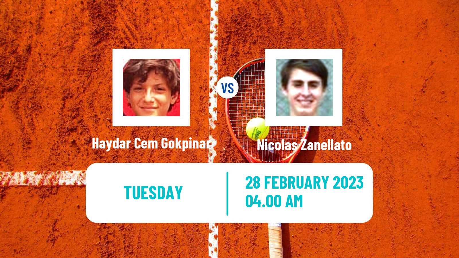 Tennis ITF Tournaments Haydar Cem Gokpinar - Nicolas Zanellato