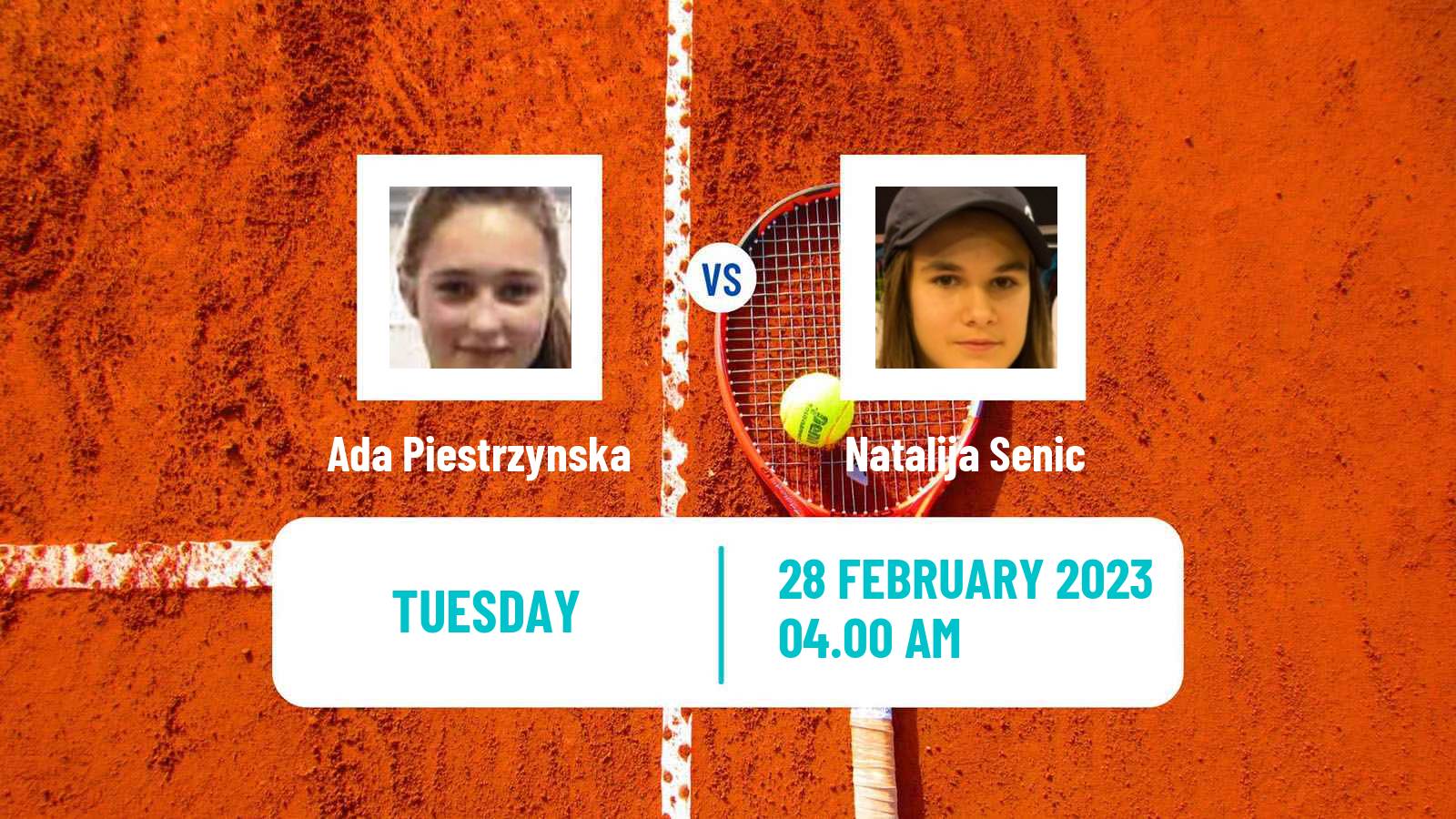 Tennis ITF Tournaments Ada Piestrzynska - Natalija Senic