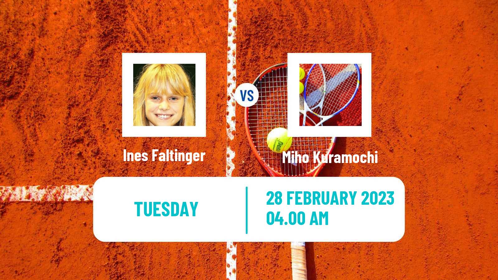 Tennis ITF Tournaments Ines Faltinger - Miho Kuramochi