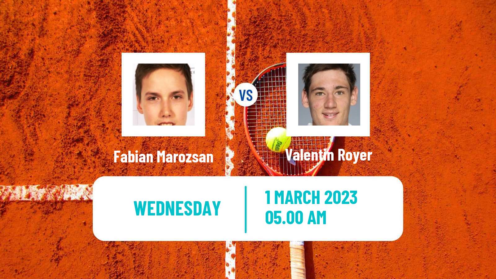 Tennis ATP Challenger Fabian Marozsan - Valentin Royer