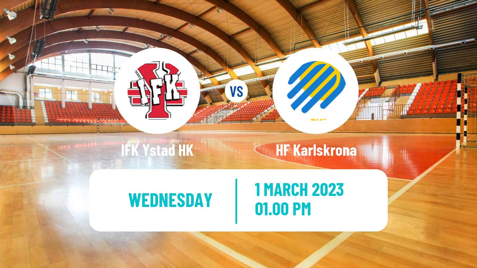 Handball Swedish Allsvenskan Handball IFK Ystad - HF Karlskrona