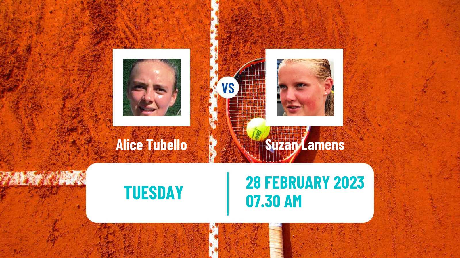 Tennis ITF Tournaments Alice Tubello - Suzan Lamens
