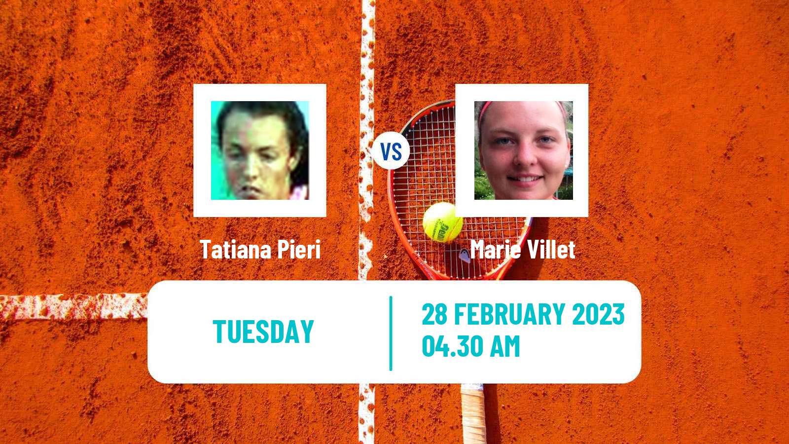 Tennis ITF Tournaments Tatiana Pieri - Marie Villet