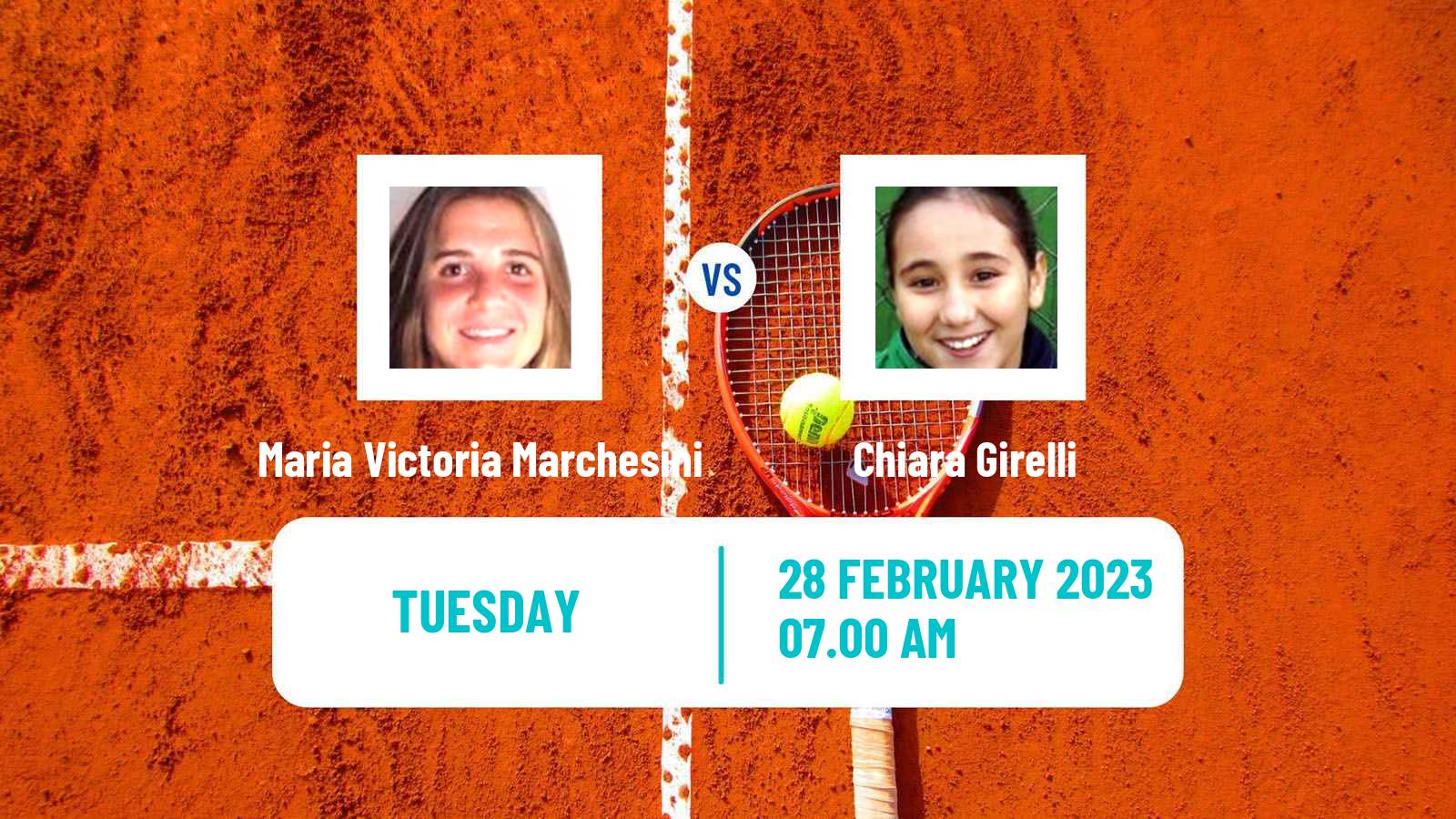 Tennis ITF Tournaments Maria Victoria Marchesini - Chiara Girelli