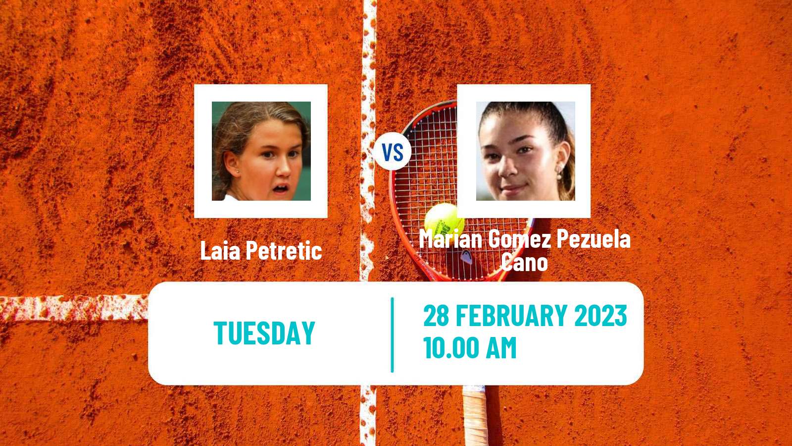 Tennis ITF Tournaments Laia Petretic - Marian Gomez Pezuela Cano