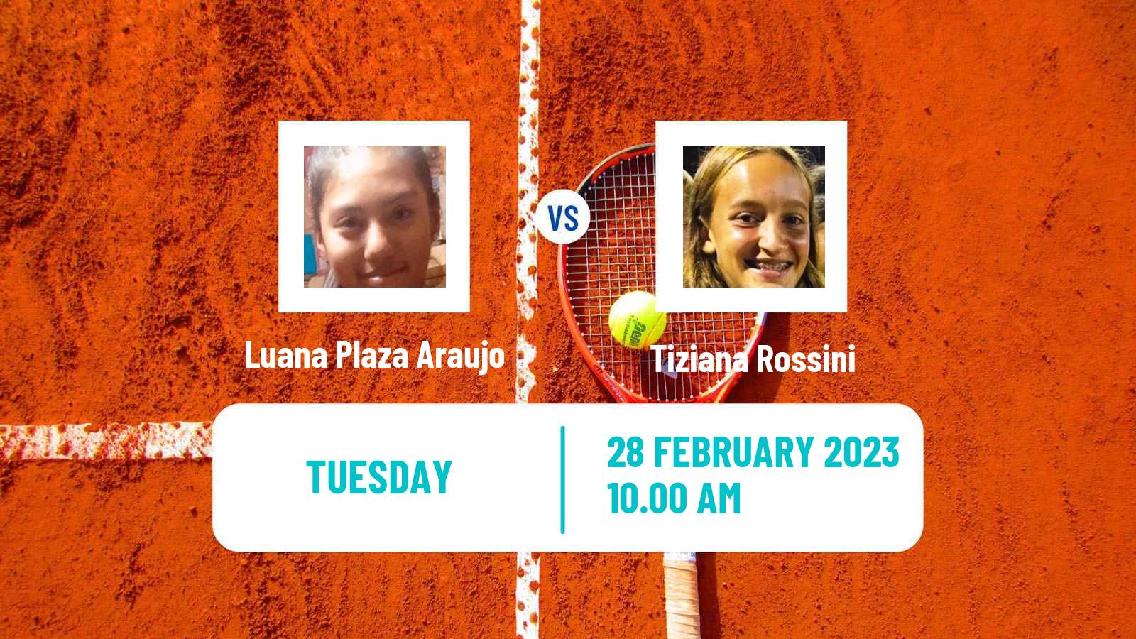 Tennis ITF Tournaments Luana Plaza Araujo - Tiziana Rossini