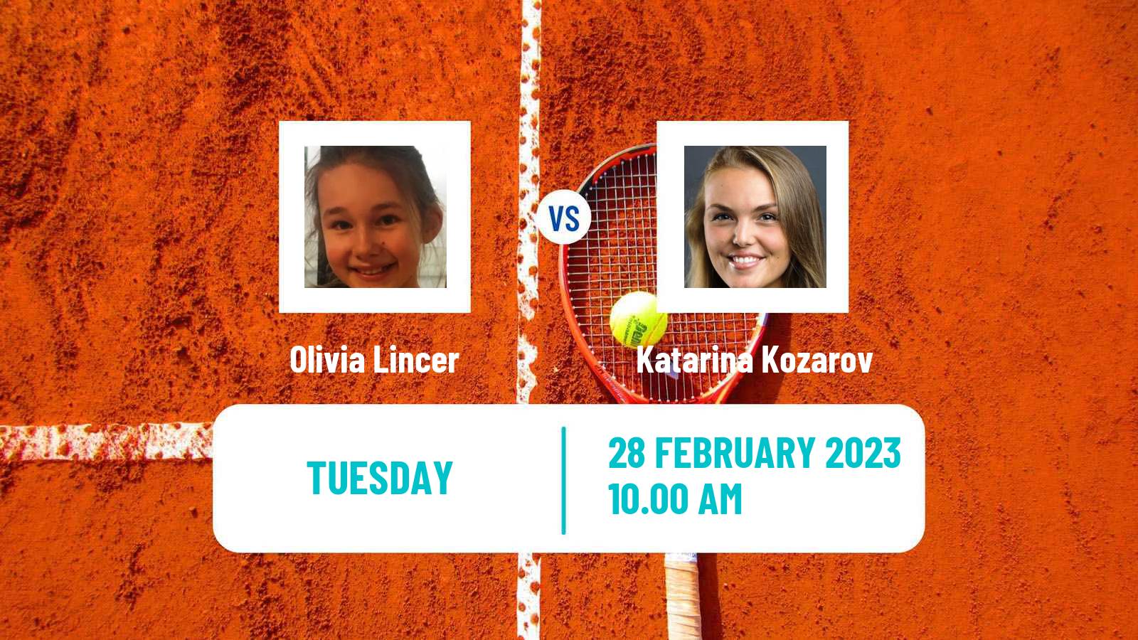 Tennis ITF Tournaments Olivia Lincer - Katarina Kozarov