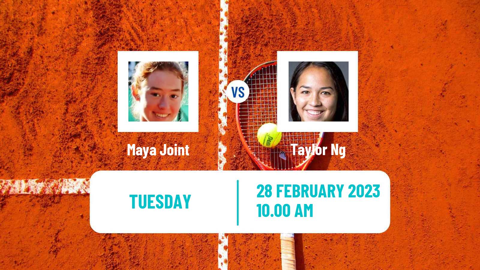 Tennis ITF Tournaments Maya Joint - Taylor Ng