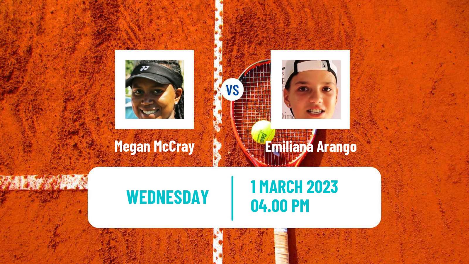 Tennis ITF Tournaments Megan McCray - Emiliana Arango