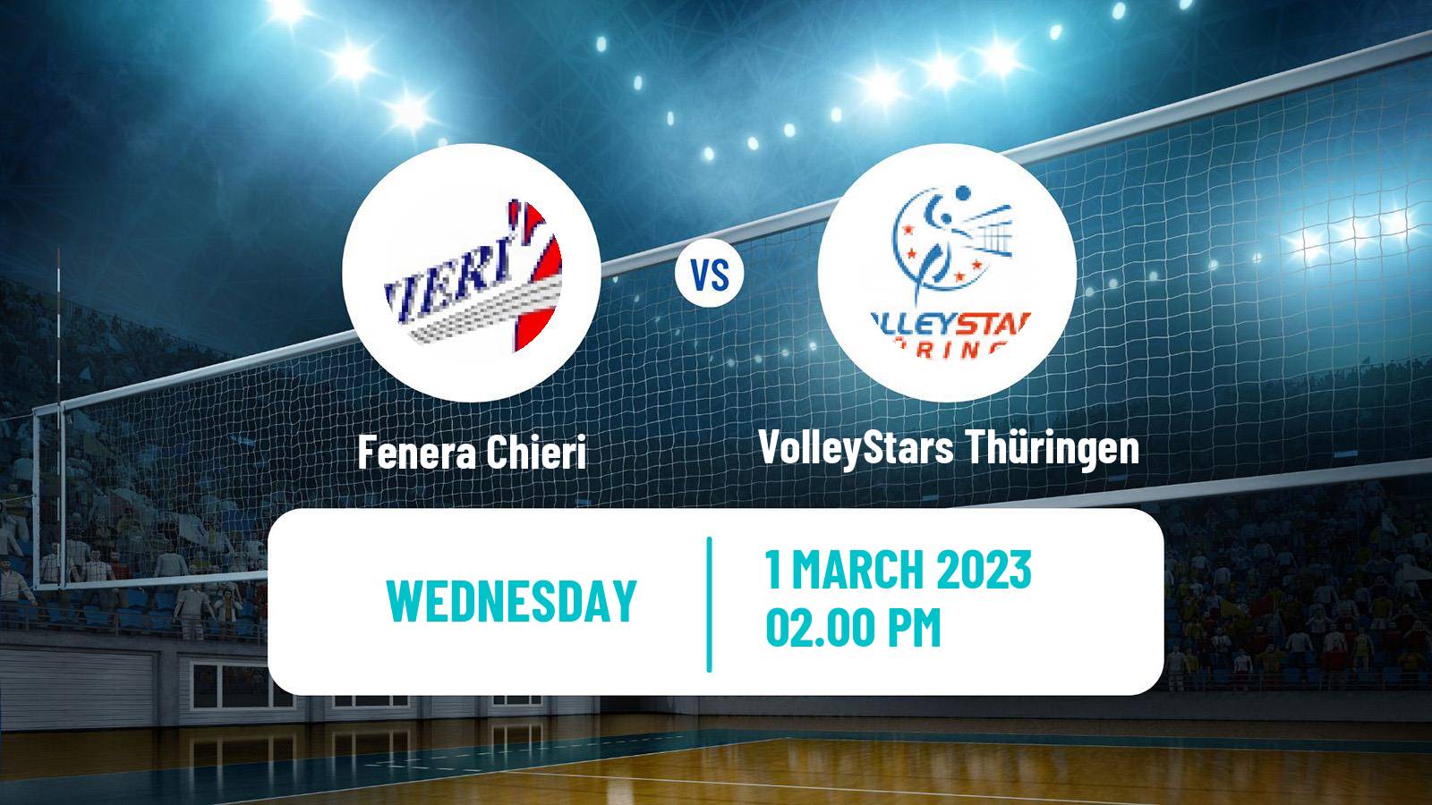 Volleyball CEV Challenge Cup Women Fenera Chieri - VolleyStars Thüringen