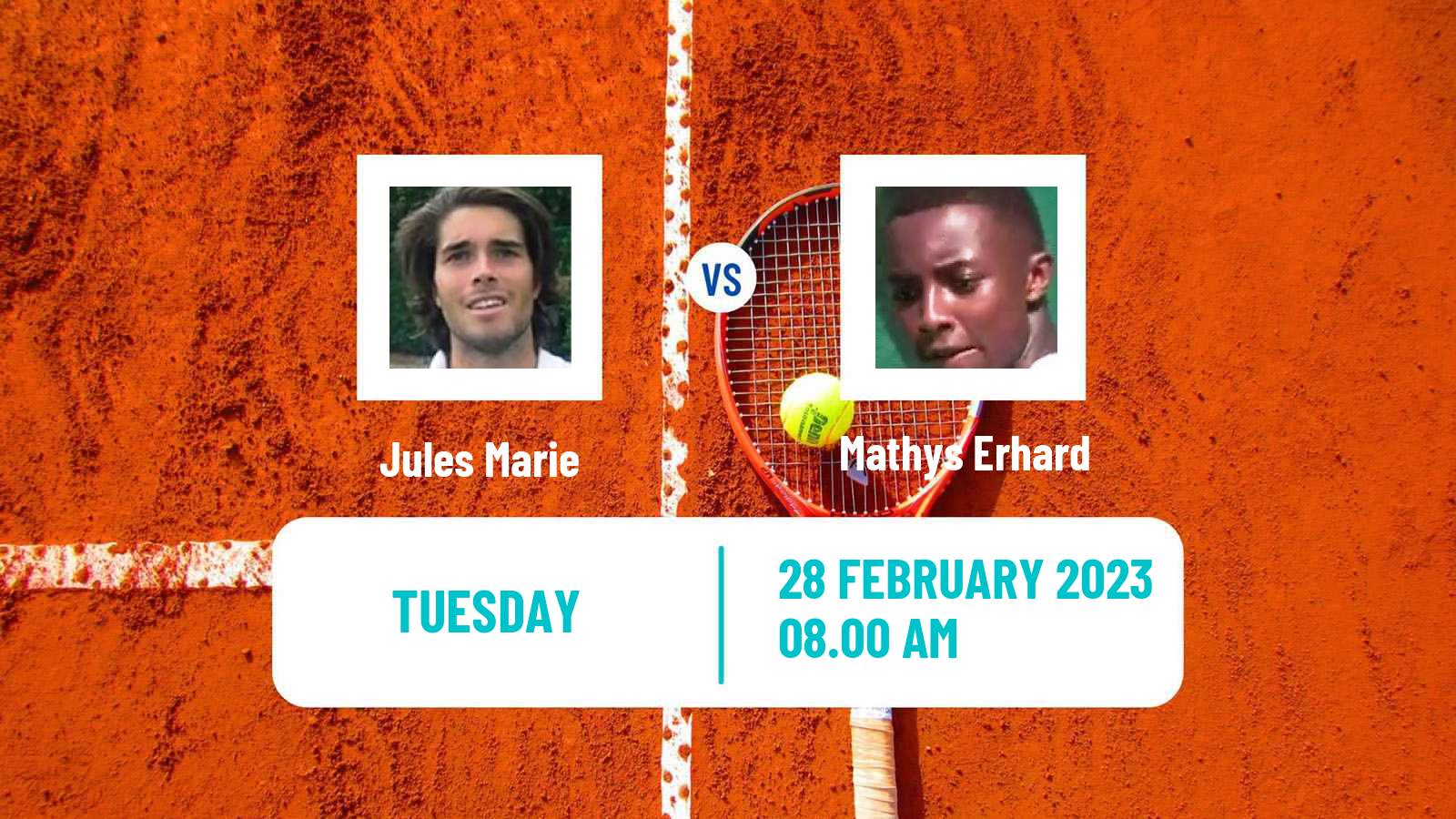 Tennis ITF Tournaments Jules Marie - Mathys Erhard
