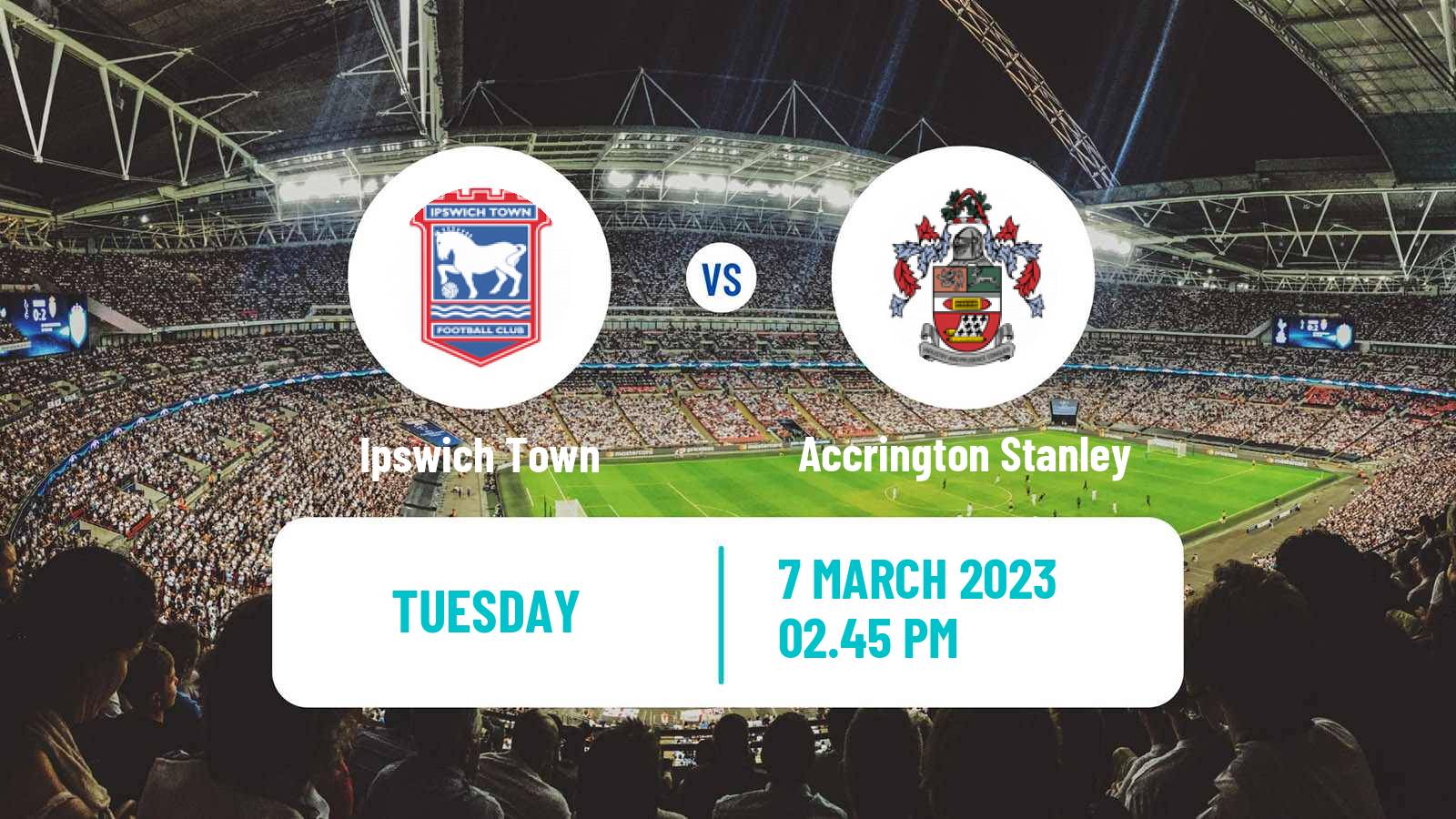 Soccer English League One Ipswich Town - Accrington Stanley