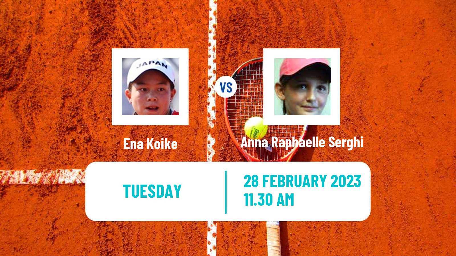 Tennis ITF Tournaments Ena Koike - Anna Raphaelle Serghi