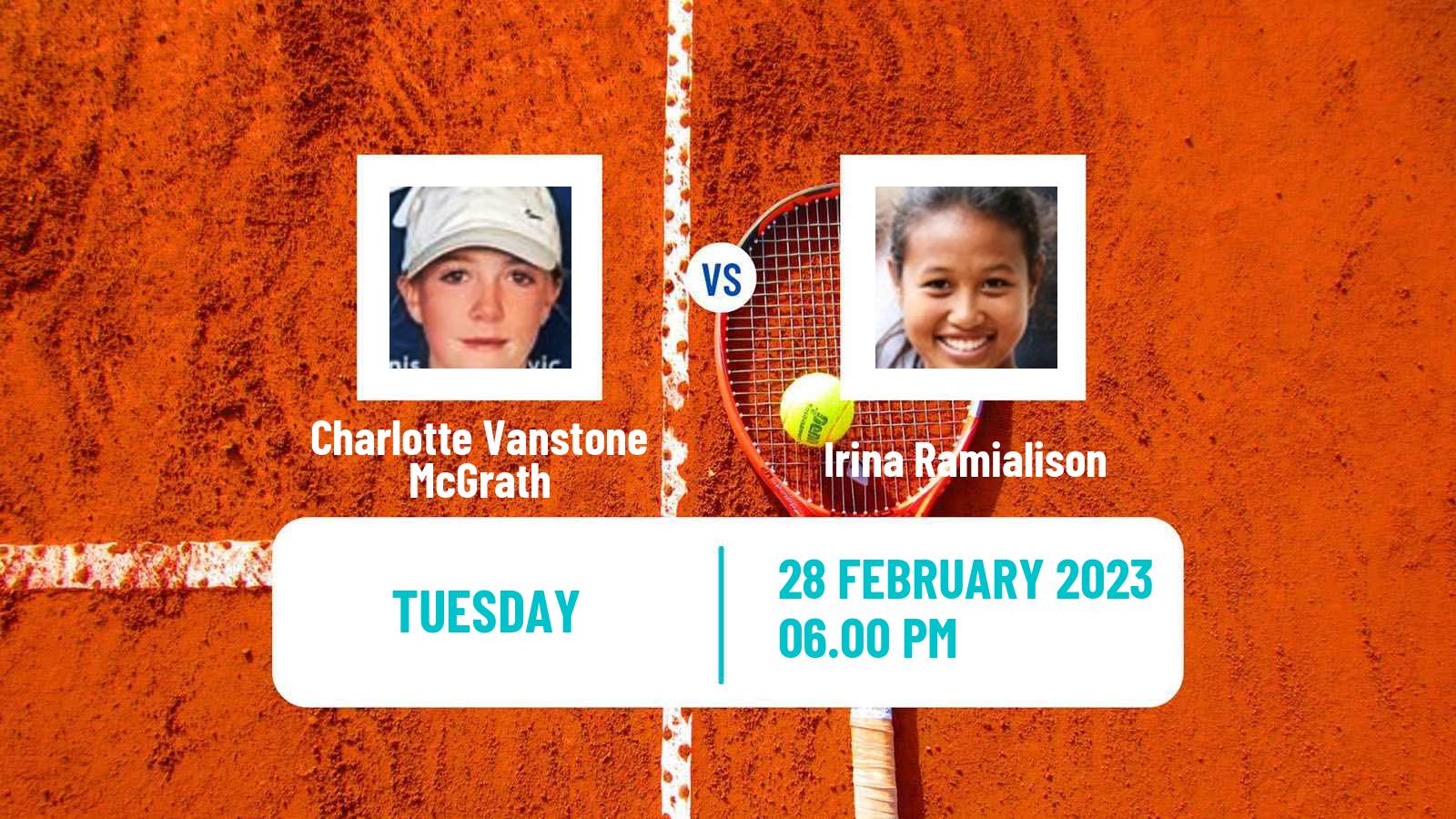 Tennis ITF Tournaments Charlotte Vanstone McGrath - Irina Ramialison