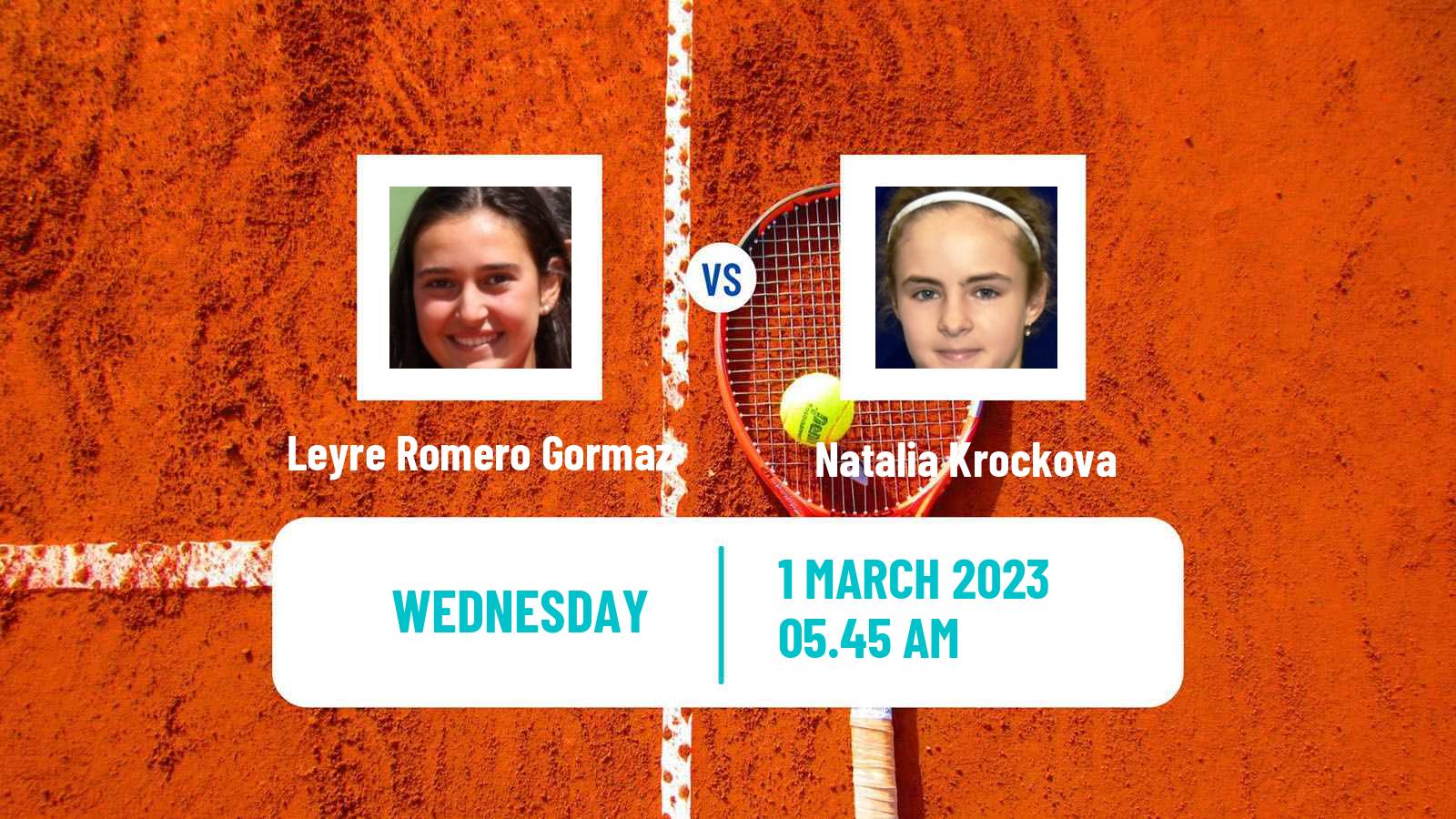 Tennis ITF Tournaments Leyre Romero Gormaz - Natalia Krockova