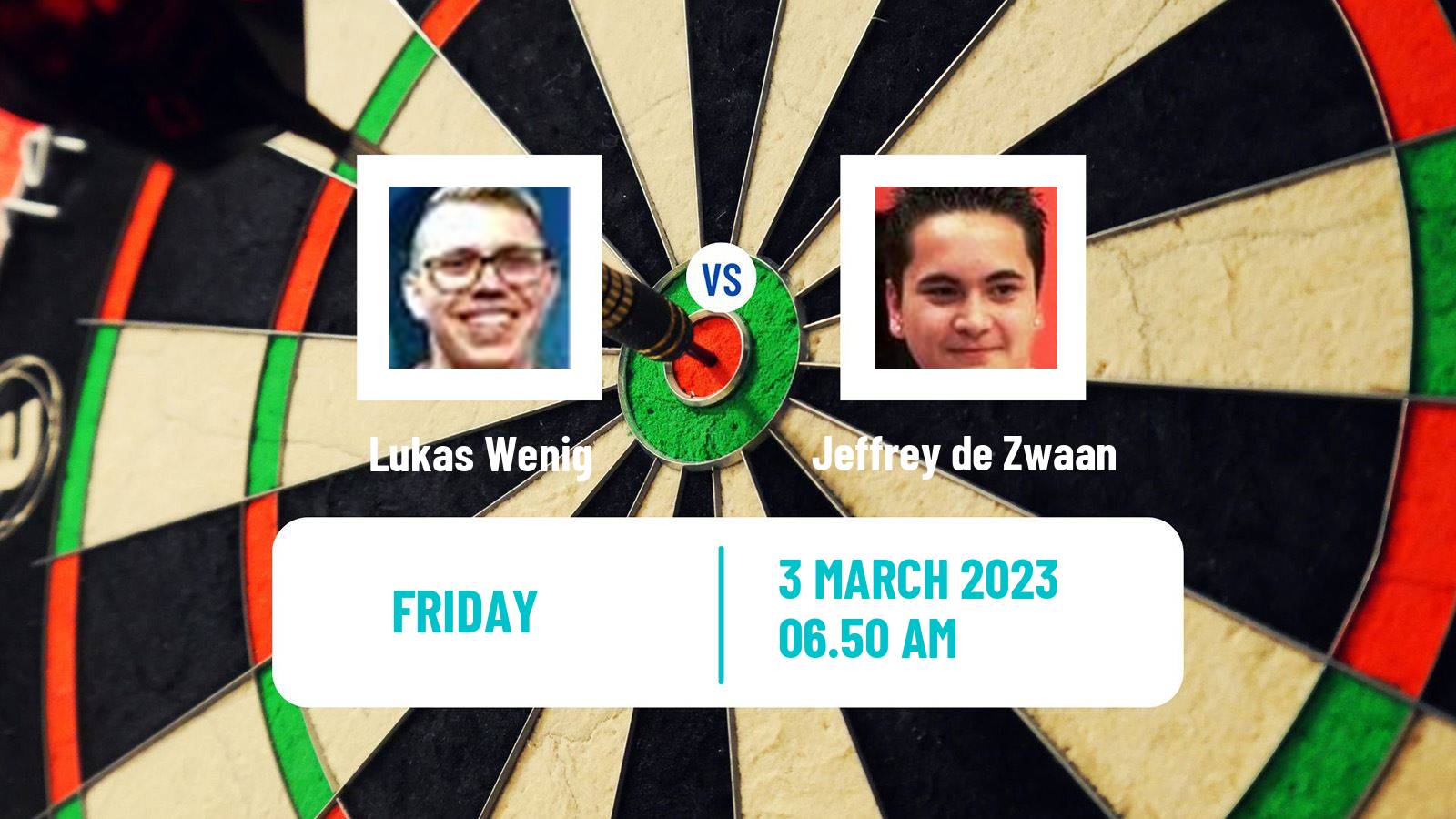 Darts Darts Lukas Wenig - Jeffrey de Zwaan