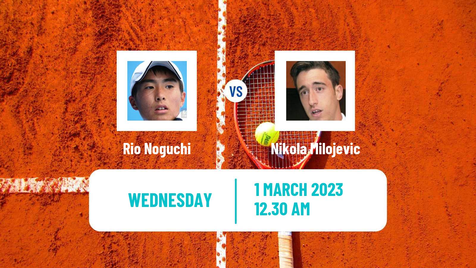Tennis ATP Challenger Rio Noguchi - Nikola Milojevic