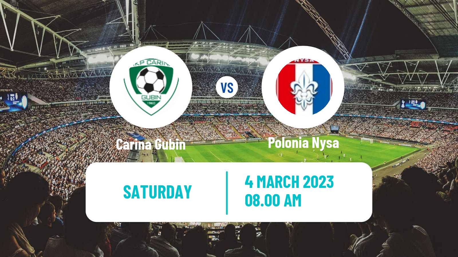 Soccer Polish Division 3 - Group III Carina Gubin - Polonia Nysa