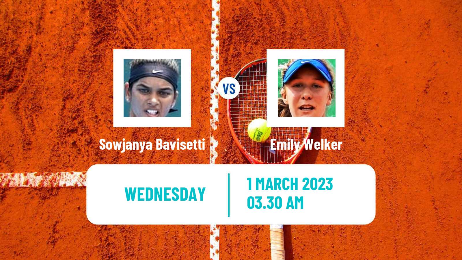 Tennis ITF Tournaments Sowjanya Bavisetti - Emily Welker