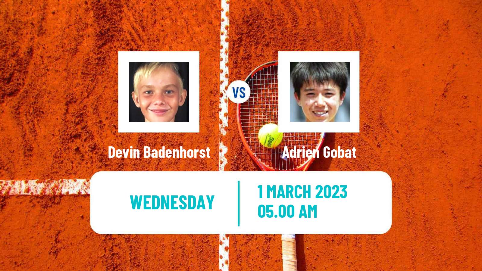 Tennis ITF Tournaments Devin Badenhorst - Adrien Gobat