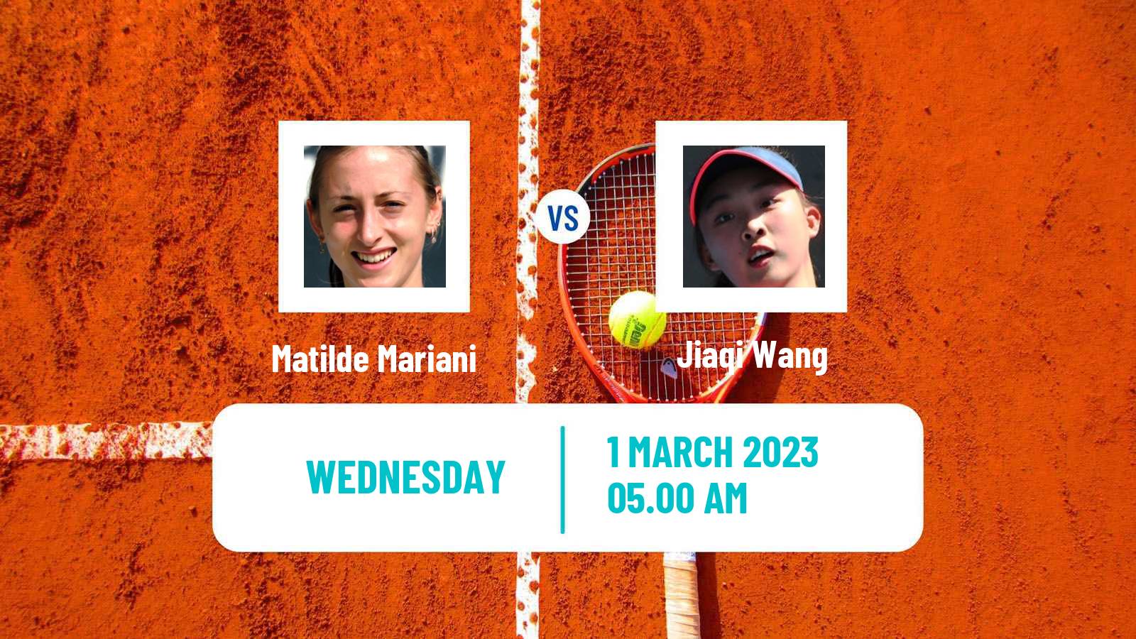 Tennis ITF Tournaments Matilde Mariani - Jiaqi Wang