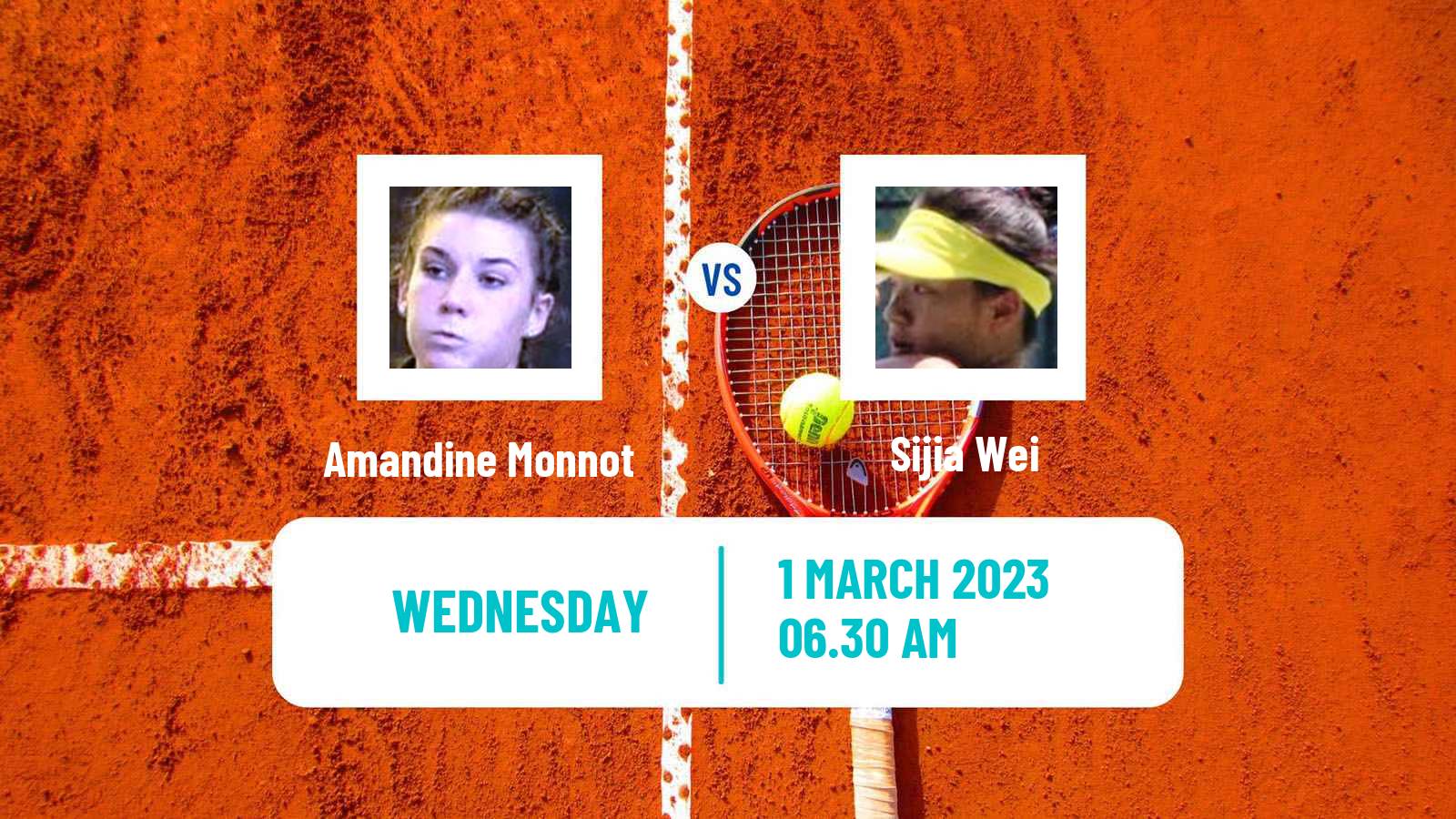 Tennis ITF Tournaments Amandine Monnot - Sijia Wei