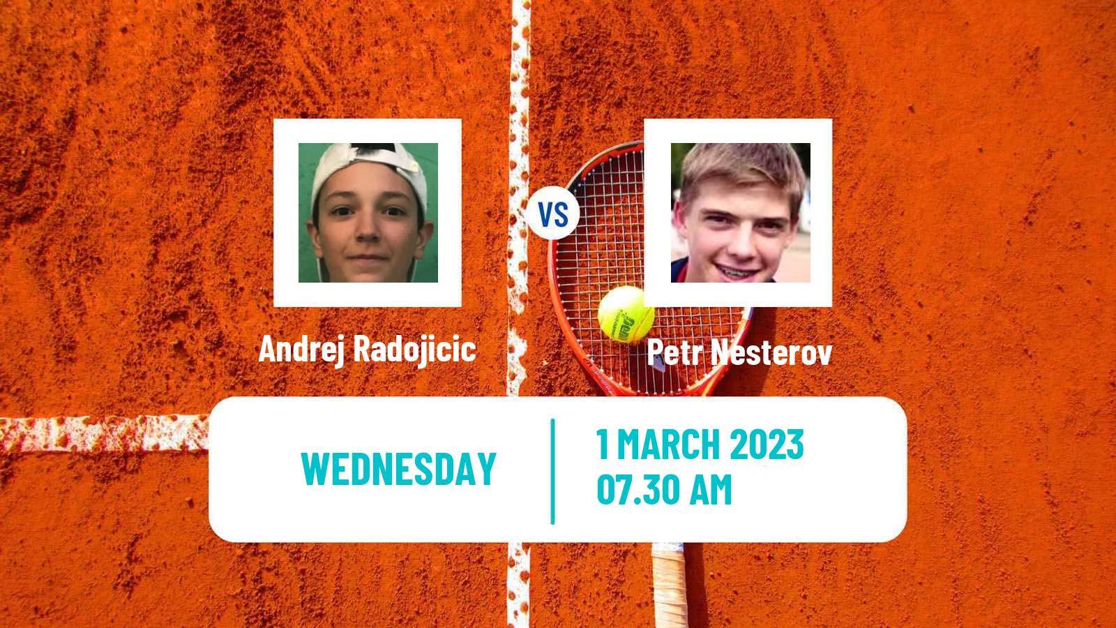 Tennis ITF Tournaments Andrej Radojicic - Petr Nesterov