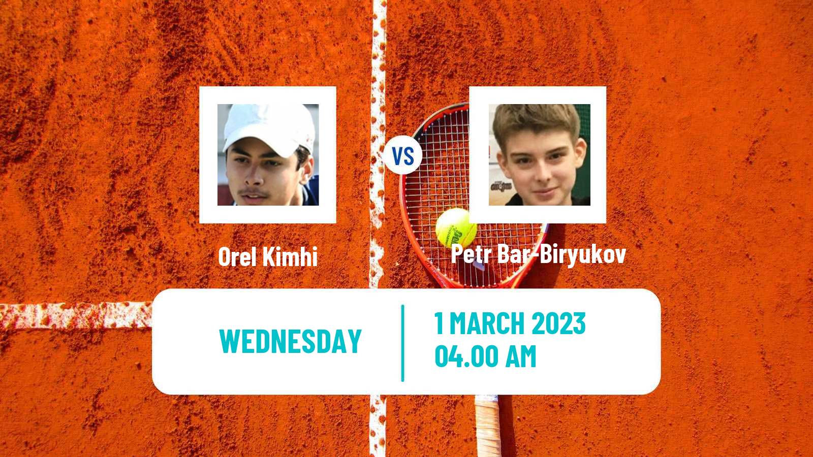 Tennis ITF Tournaments Orel Kimhi - Petr Bar-Biryukov
