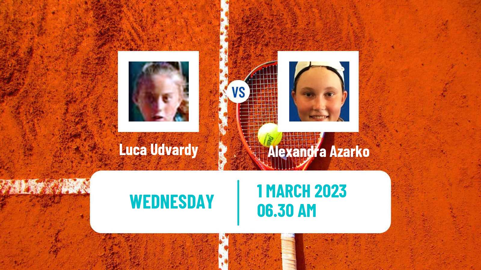 Tennis ITF Tournaments Luca Udvardy - Alexandra Azarko